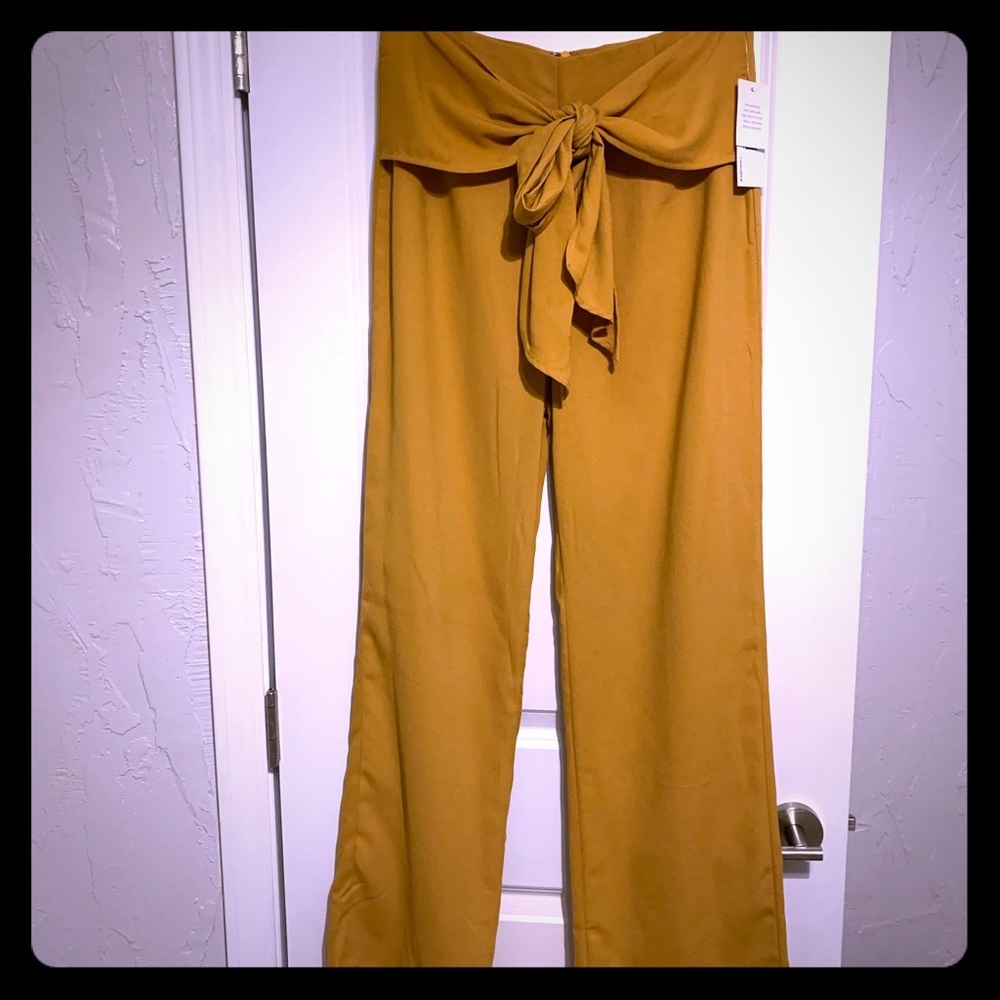 Women’s High Waisted Mustard Dress Pants